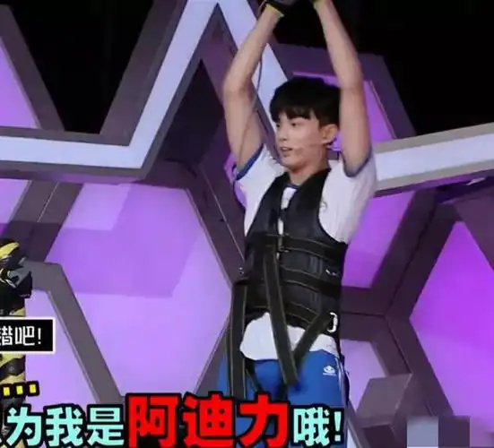 吴磊弟弟长大了他上综艺吊威亚的照片传疯了