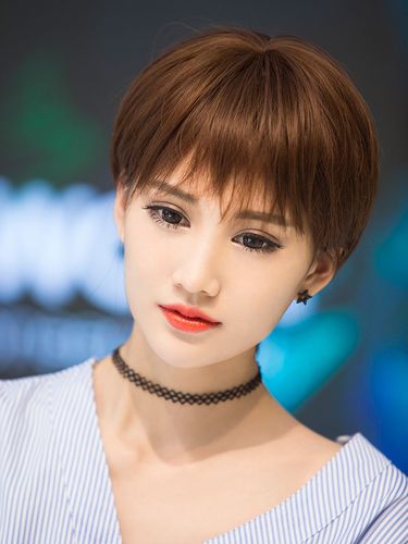 假发女短发修脸蓬松自然逼真时尚帅气bobo头韩国圆脸波波头短卷发