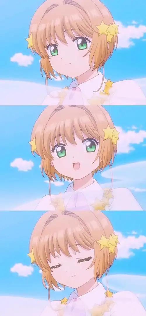 多彩壁纸566期|百变小樱卡通三格拼接壁纸 无水印动漫壁纸