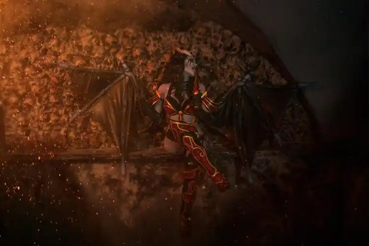 俄美女cos《dota2》痛苦女王 身材火辣姿势诱人