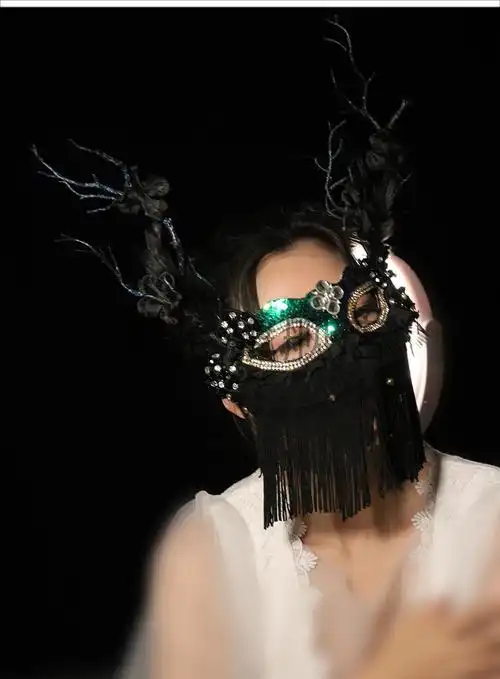 2022新款抖音直播假面舞会舞台万圣节派对蒙面唱将歌手面具万圣节 款3