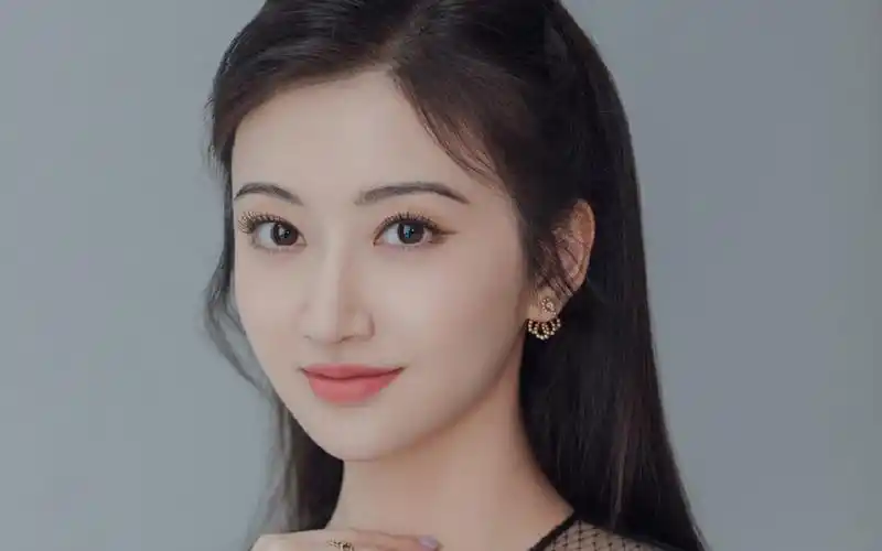 景甜黑纱裙性感写真桌面壁纸-大陆明星-壁纸下载-美桌网