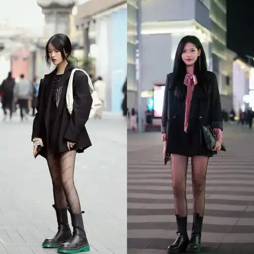 "短裙 短靴"这样穿,既气质减龄,又显高显腿长
