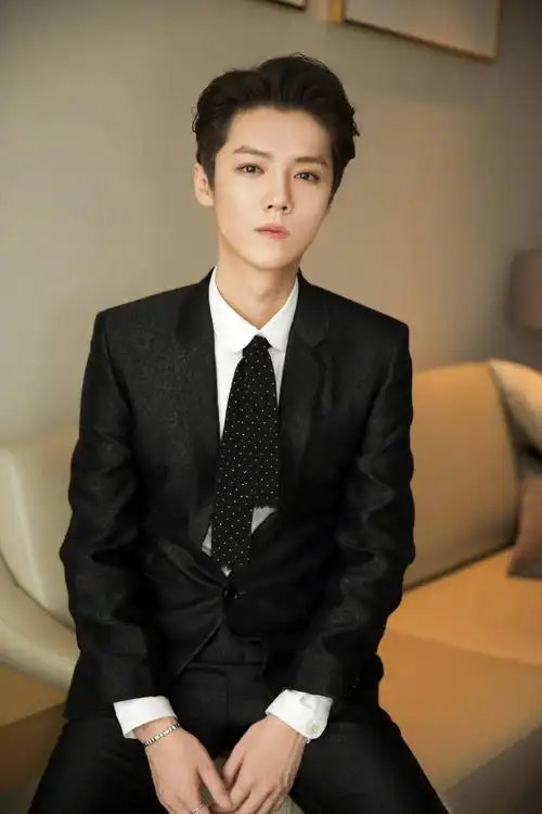 鹿晗精致帅气西装写真图片