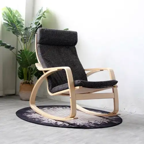 北欧摇椅躺椅休闲摇摆舒服阳台单人成人椅子摇椅