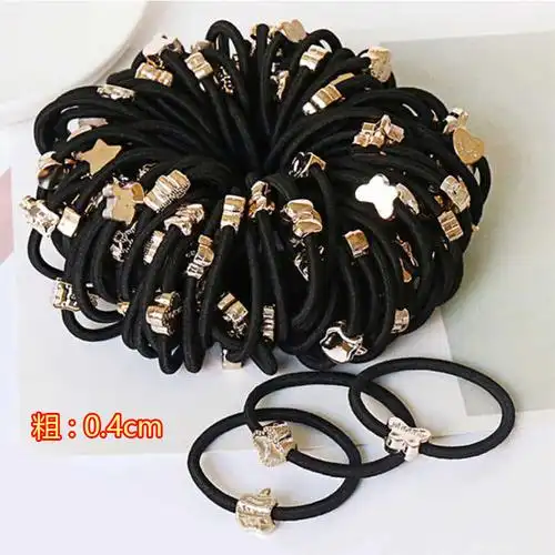 韩国米奇皇冠饰品头饰一根韩版发皮筋头发发绳其他配件