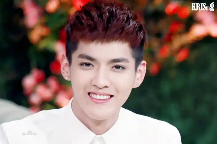 求exo kris笑得很灿烂的图片