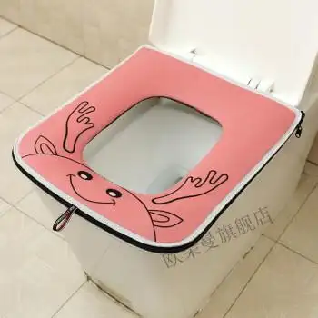 长方形拉链马桶垫拉链坐便套夏季通用薄款马桶套