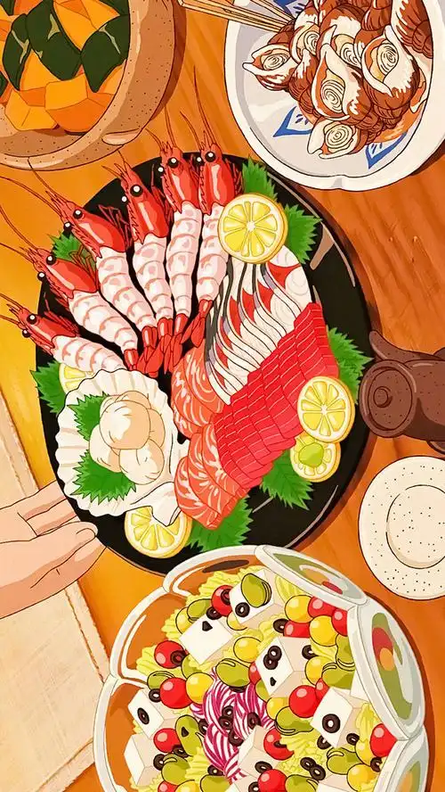 日系唯美动漫美食高清手机壁纸_动漫_手机壁纸下载_美桌网