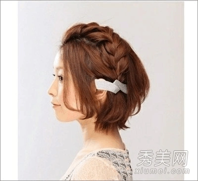 女生短发怎么扎好看 甜美清新编发diy教程