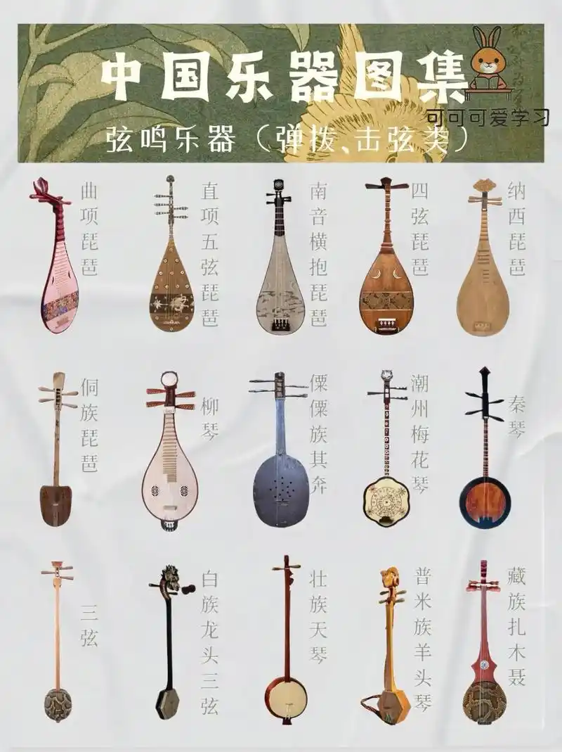 中华乐器汇总,有没有你认识的呢.