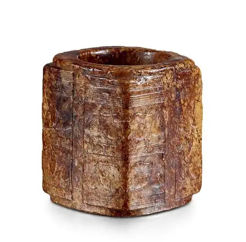 【新石器时代 良渚文化重圆眼兽面纹玉琮】拍卖品_图片_价格_鉴赏