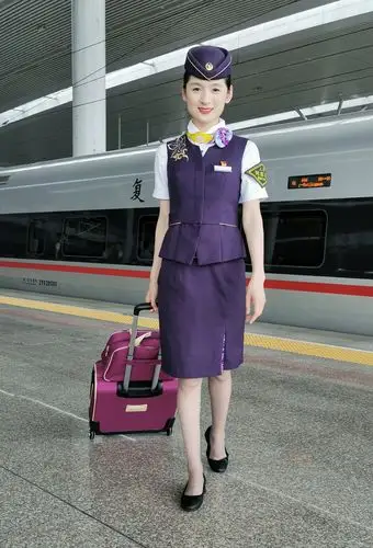 靓丽的高铁小姐姐们