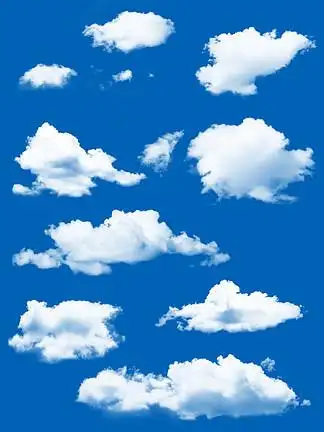 云朵ps笔刷图片矢量图免费下载_编号12624471-千图