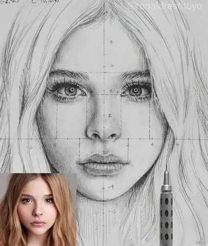 ronald·restituyo,素描肖像,人体比例,素描人像的黄金分割点