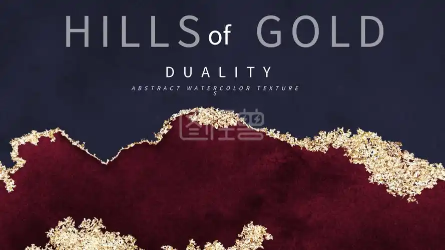 红蓝金高级感颗粒渐变背景质感