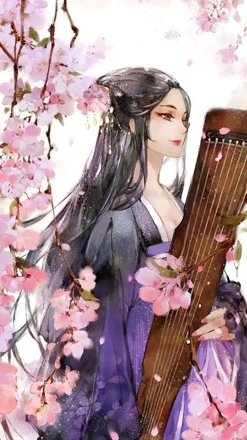 唐崎夜雨 唯美古风美人壁纸_手机壁纸_动漫卡通手机壁纸_我要个性网