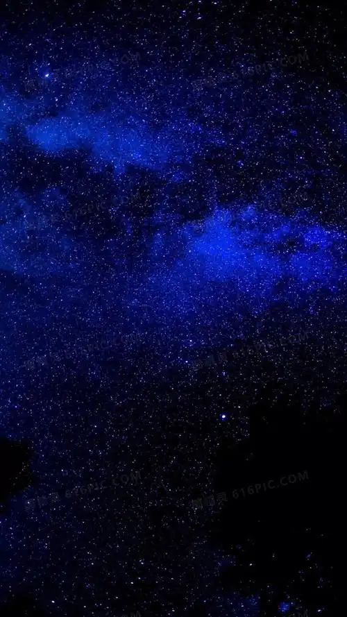 蓝色梦幻星空h5背景