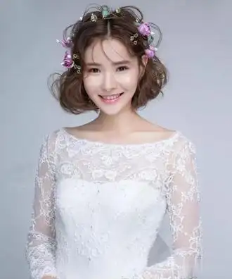 短发新娘造型图片2