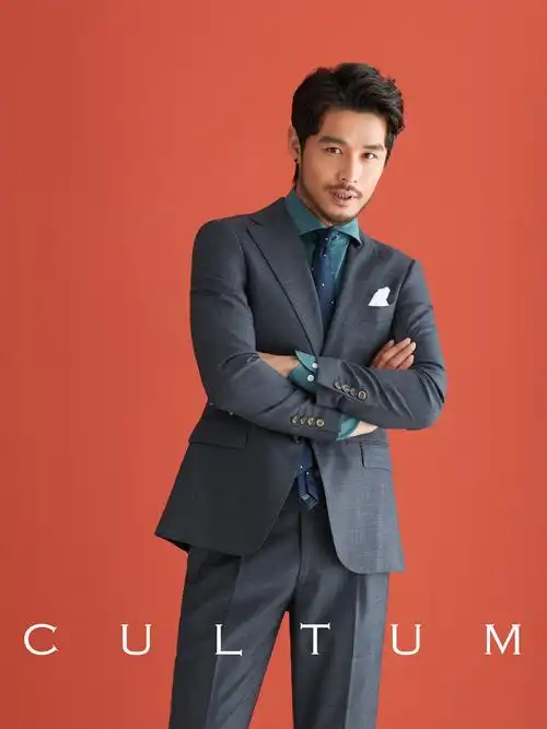 西服西装暴徒雅痞商务休闲套装男薄款舒适免烫西服