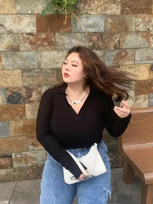 真女人从不回头看爆炸180斤大码欧美穿搭