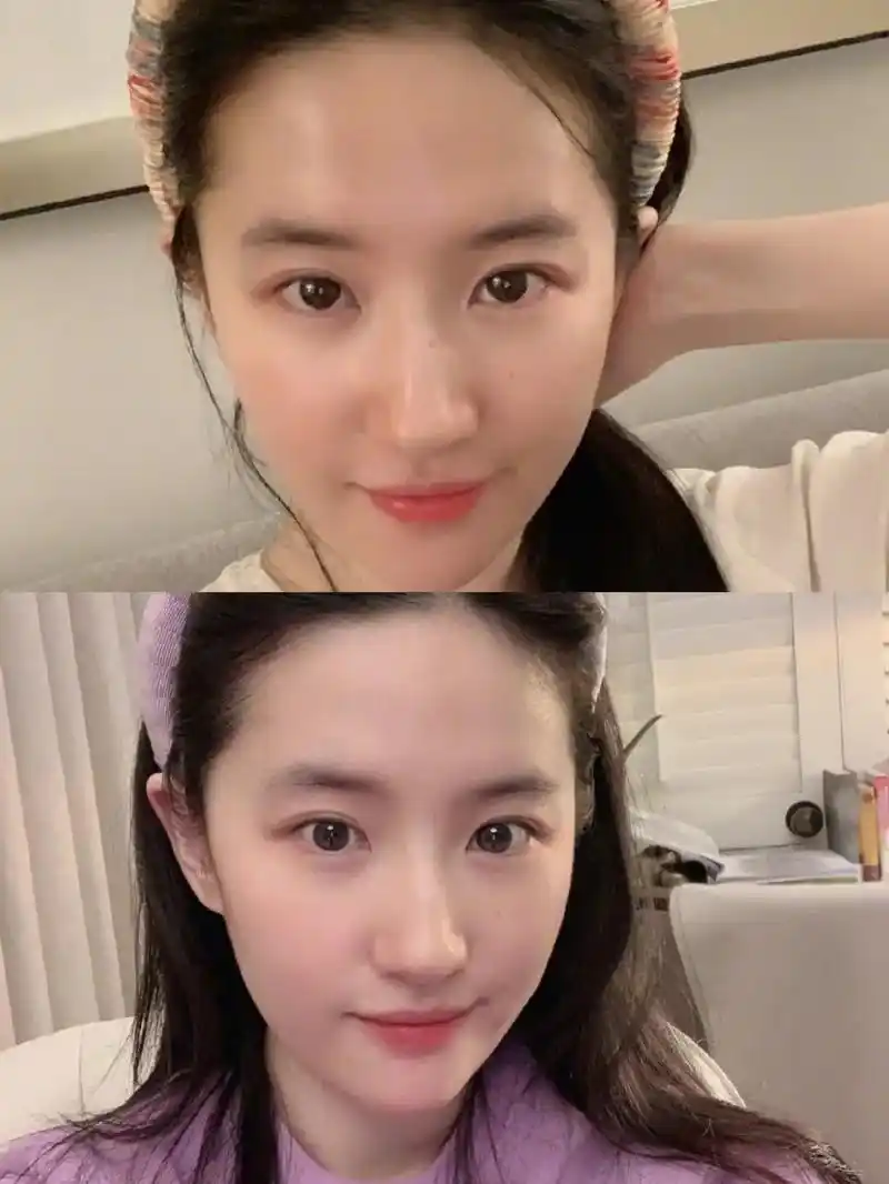 刘亦菲  姐姐素颜自拍照#秋之白日梦 - 抖音