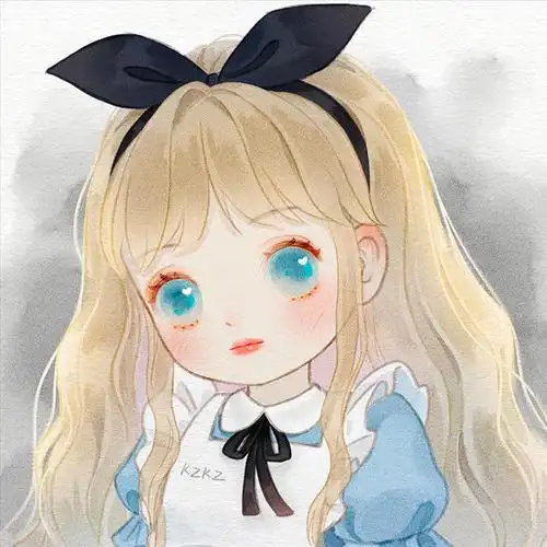 迪士尼公主同人插画头像爱丽丝