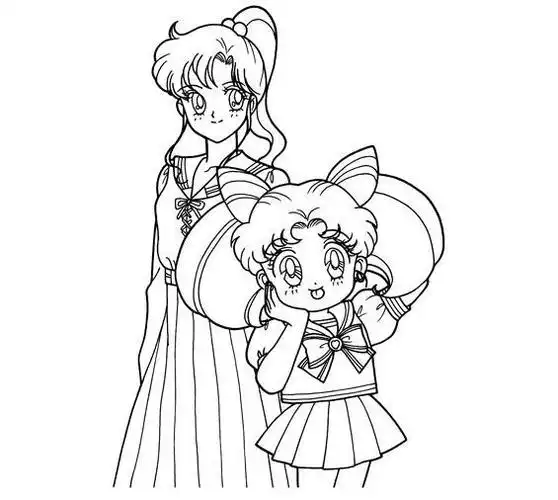 简笔画女孩手绘美少女