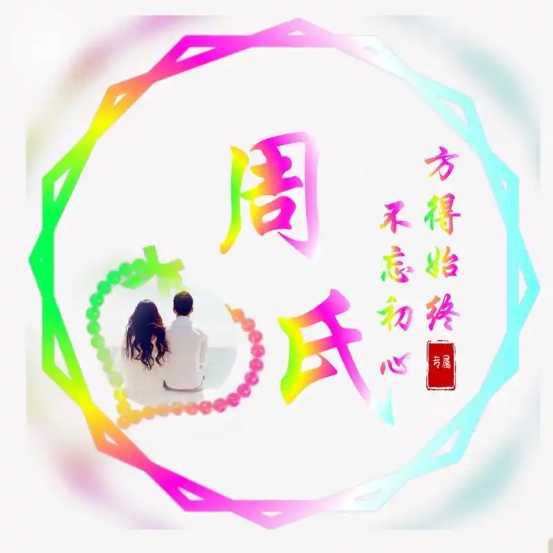 原创姓氏头像制作#专属姓氏头像 - 抖音