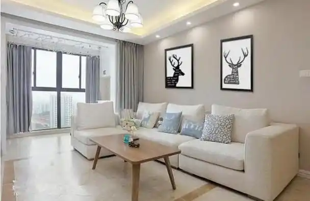 期待了小一年的新房,墙漆选择超美的,特满意 超爱客厅