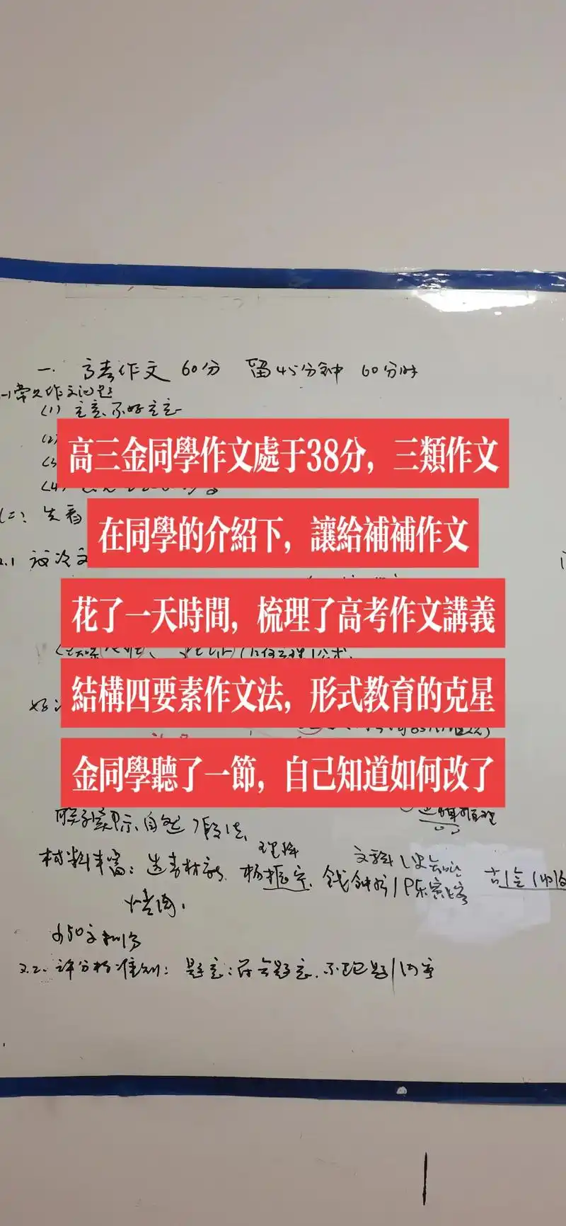 四要素结构作文法,2小时作文38到46分.金同学高三作文38 - 抖音