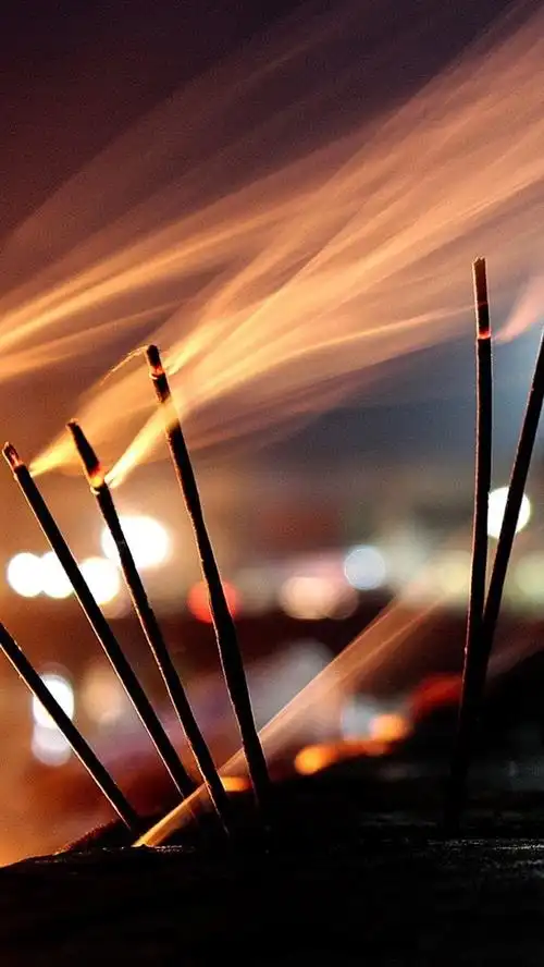 iphone 壁纸 烧香,冒烟