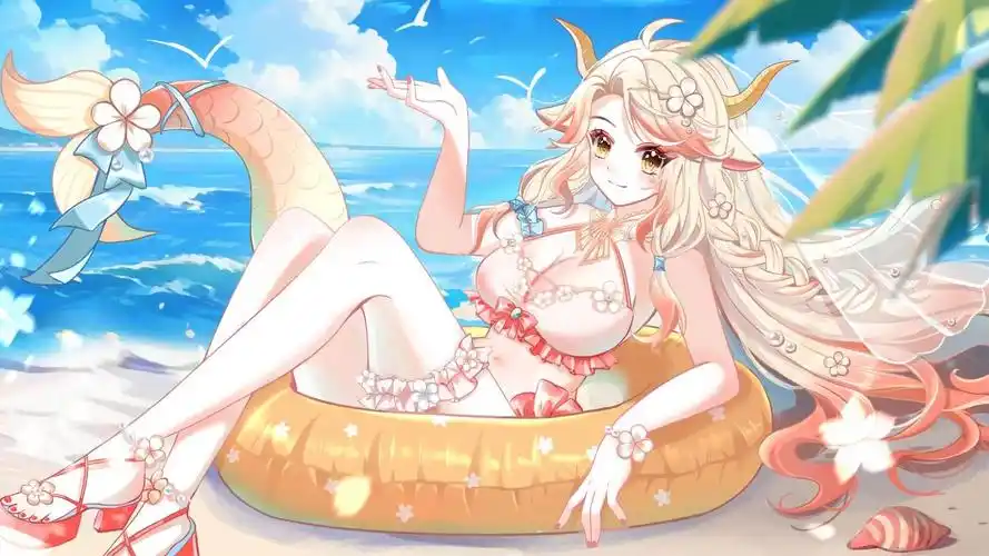 动态免费壁纸 | 海边!泳装!不想结束的夏日!