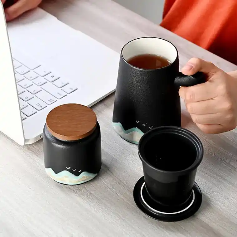 茶水分离杯办公室家用水杯.这款茶杯,让你的茶水分离!还在为倒 - 抖音