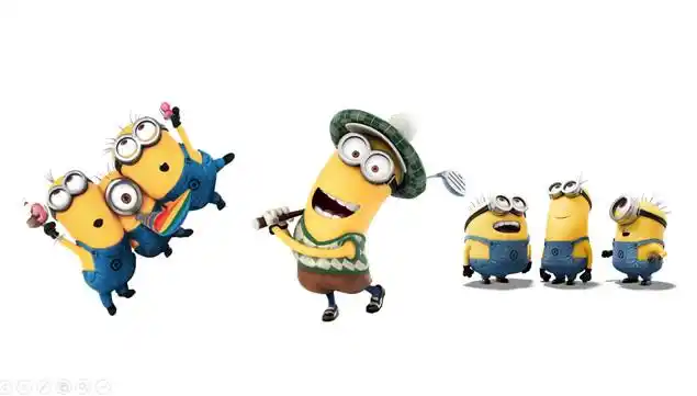 背景透明高清小黄人香蕉素材图片打包下载,ppt素材 - 51ppt模板网