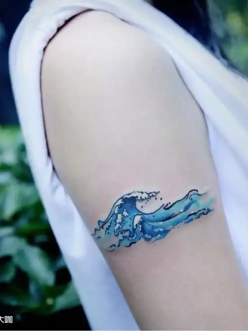 美女水浪_纹身图案手稿图片_苏航的纹身作品集