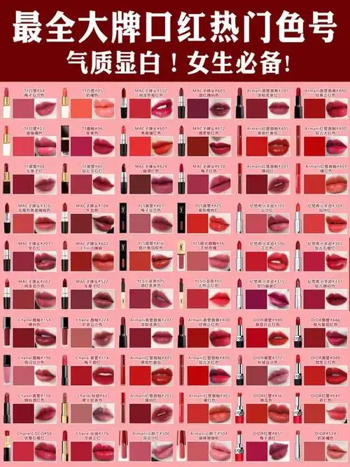 太好看了这些口红 高级显白口红色号
