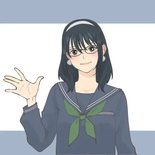 我可以拥有嘛希望来一张有一点点空气刘海的齐肩发戴眼镜的温柔妹!