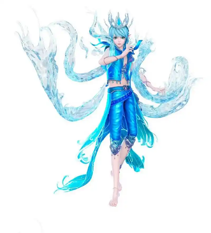 水王子水水全身图,真的好帅气呀!💙💙