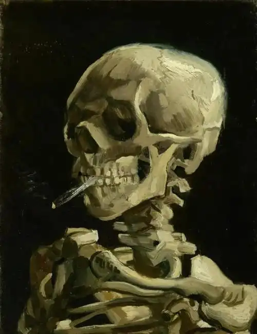 梵高名画《骷髅头》欣赏