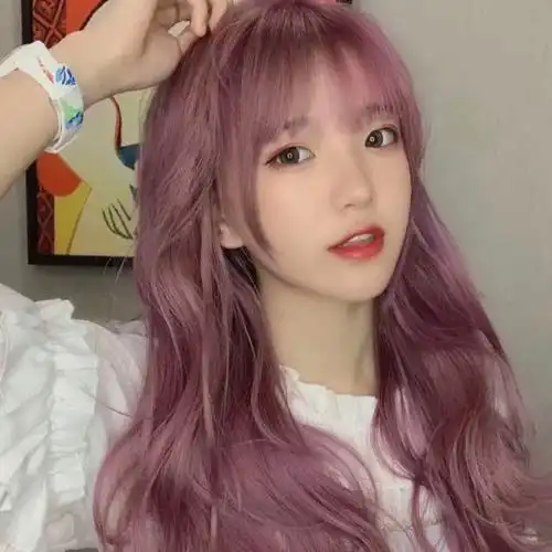 2021流行色粉紫罗兰染发剂显白潮色香芋紫灰色女生自己在家染发膏