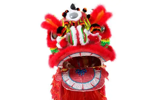 红色醒狮头