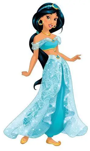 阿拉丁和神灯的故事茉莉公主的老虎简笔画茉莉公主迪士尼卡通人物简笔
