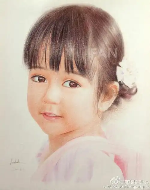 彩铅# #肖像# #儿童# #手绘