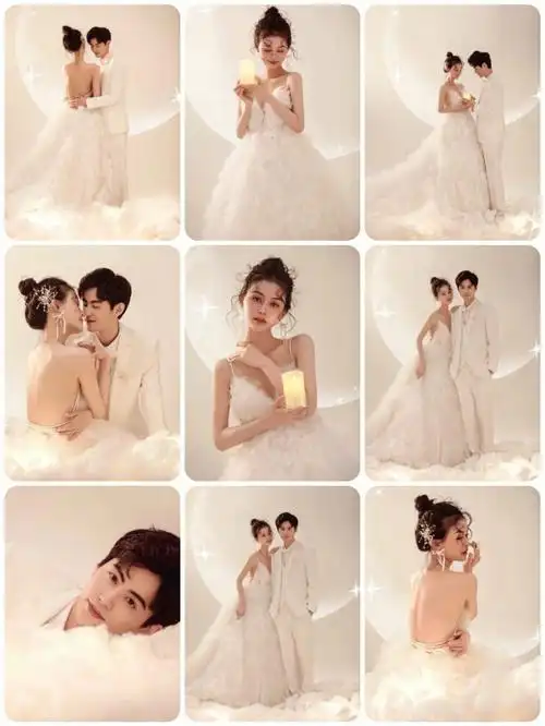 集齐了2022全网热拍的9组爆款婚纱照风格95超全的主题风格搭配9
