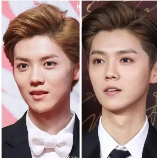 鹿晗,跟五年前的对比图,高清