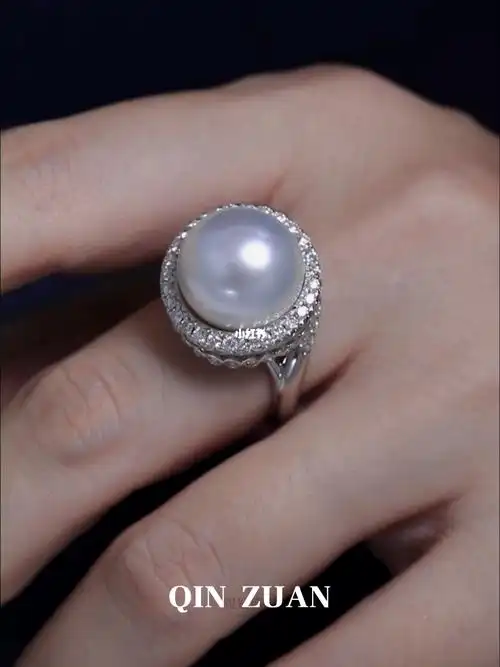 点亮你生活与梦想的璀璨之光60澳白珍珠戒指
