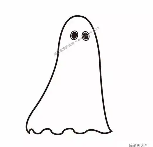幽灵怎么画_节日简笔画_简笔画大全