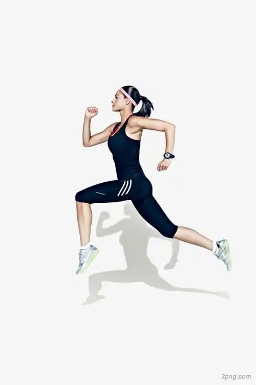 跑步的女运动员实物图png素材透明免抠图片-动植人物-三元素3png.com
