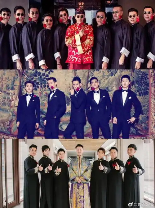 伴郎团,只服袁弘严选!这是不是颜值最高的伴郎团?